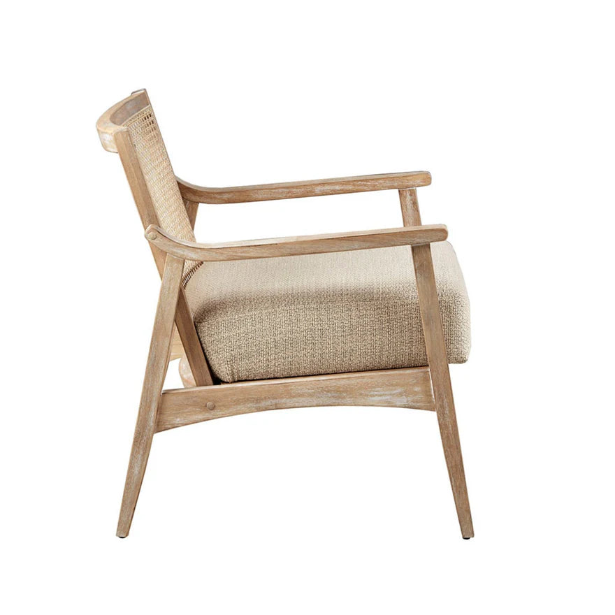 The Ashbourne Cane Back Upholstered Accent Chair