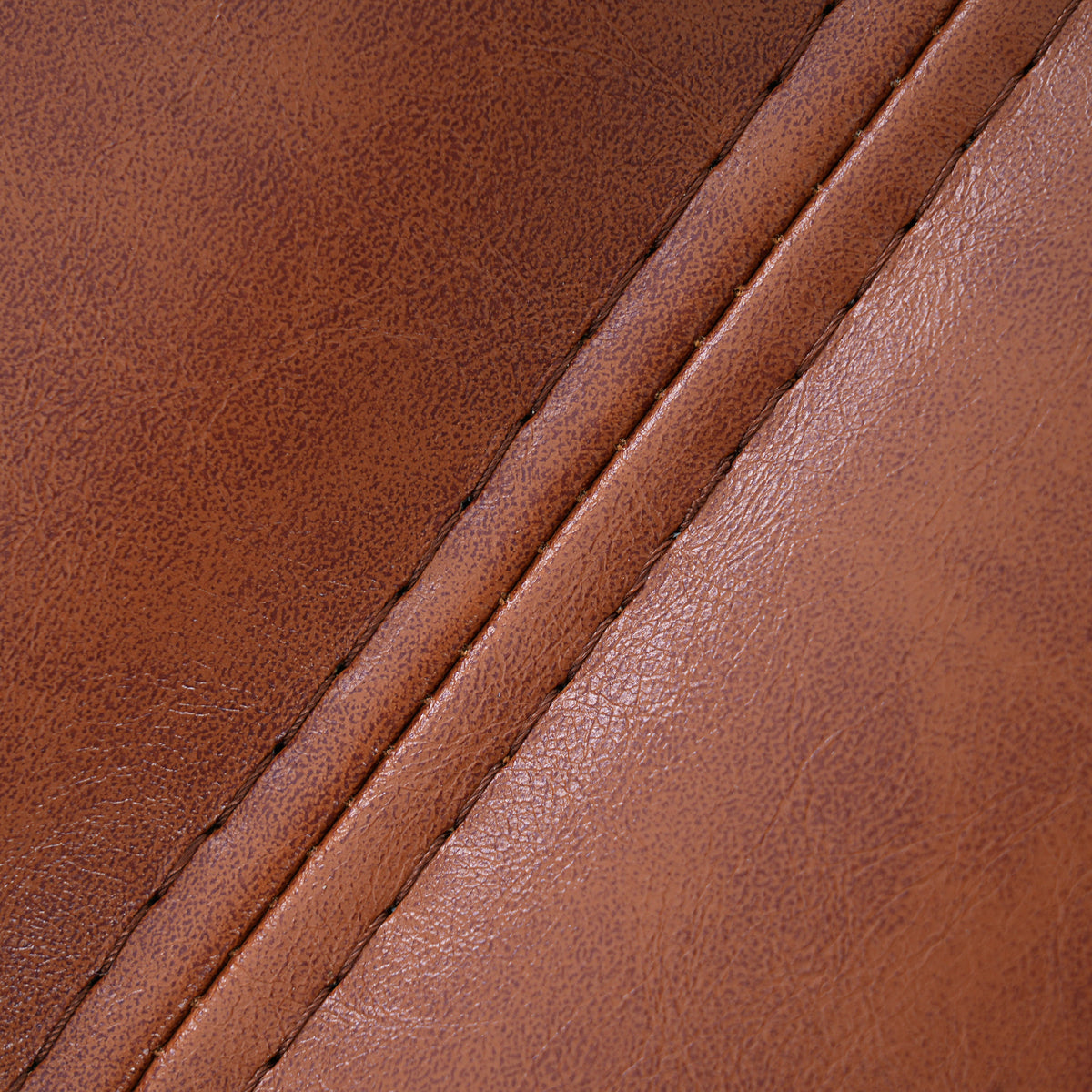 The Langford Upholstered Dining Bench — Saddle Brown
