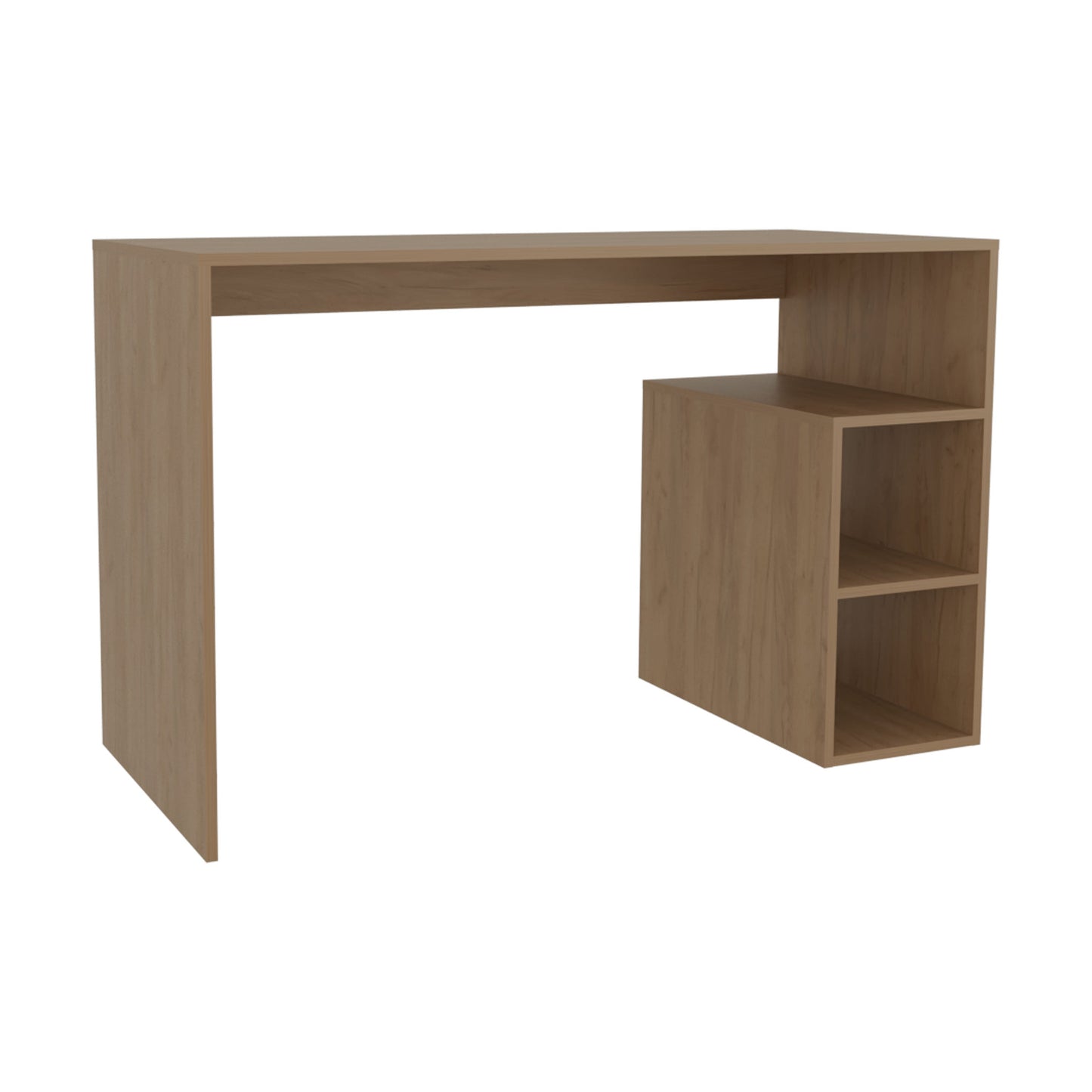 Harbor House Solid 47' Natural Oak Wide Four Shelves Home Office Desk