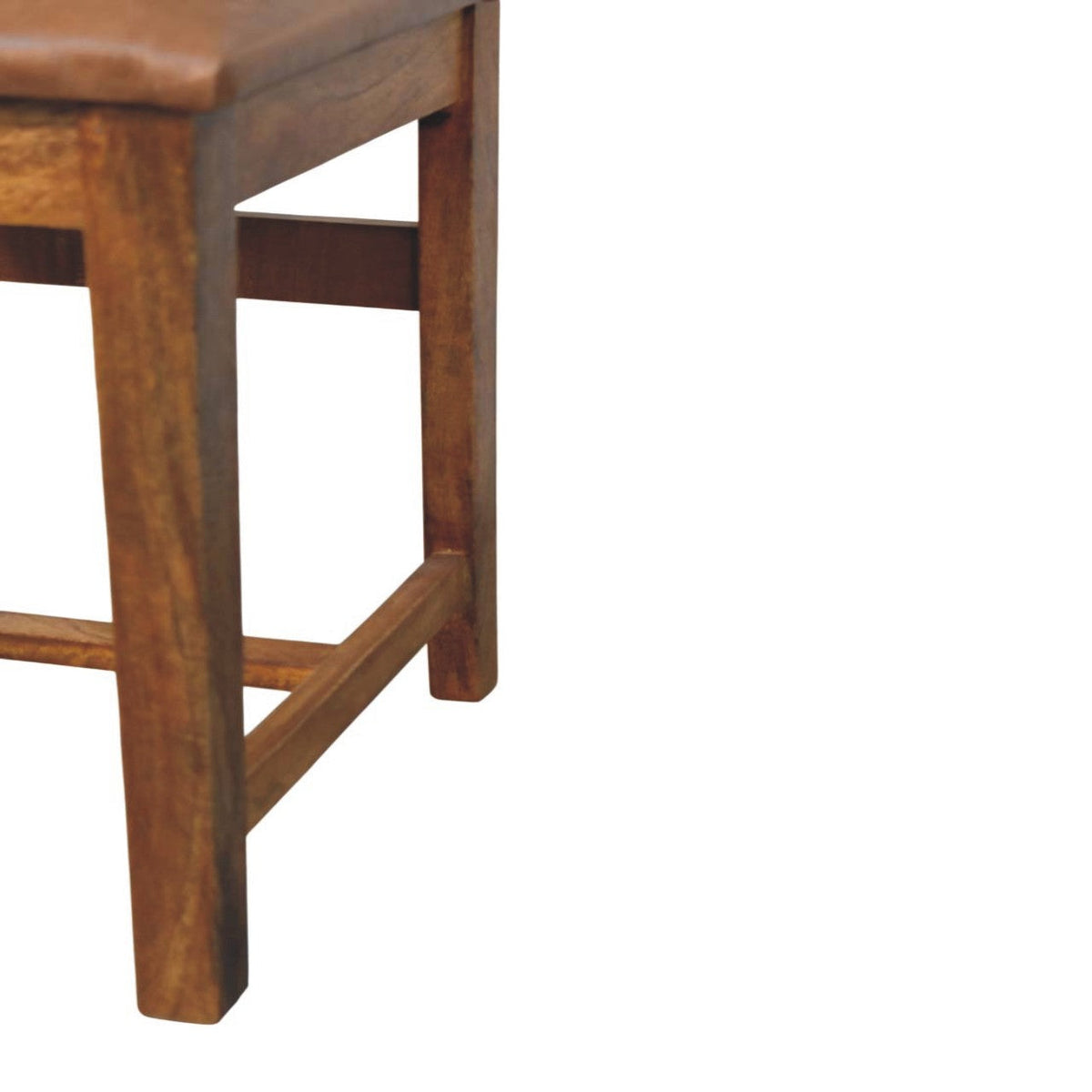 The Bridlewood Slatted Leather Dining Chair