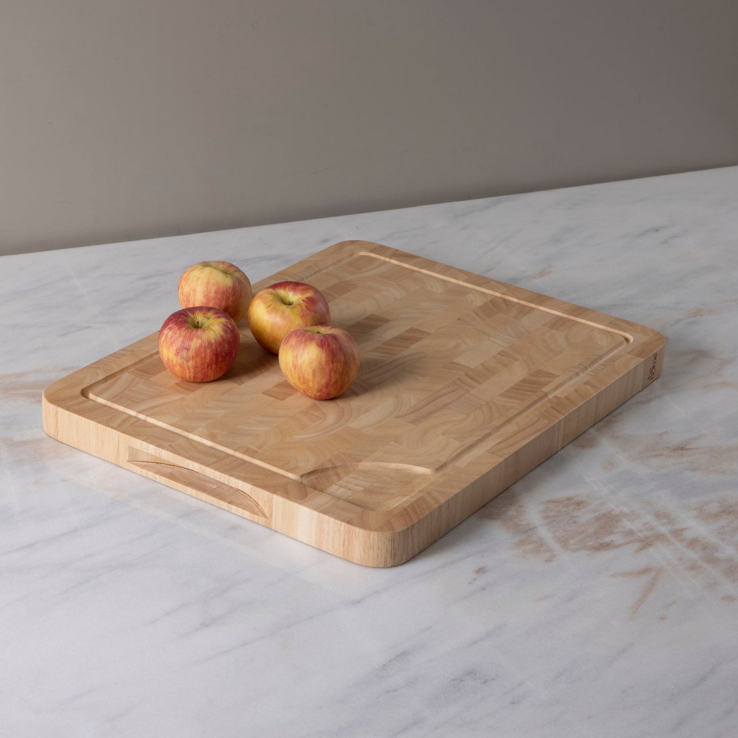 Rubberwood End Grain Rectangular Cutting Board, Medium