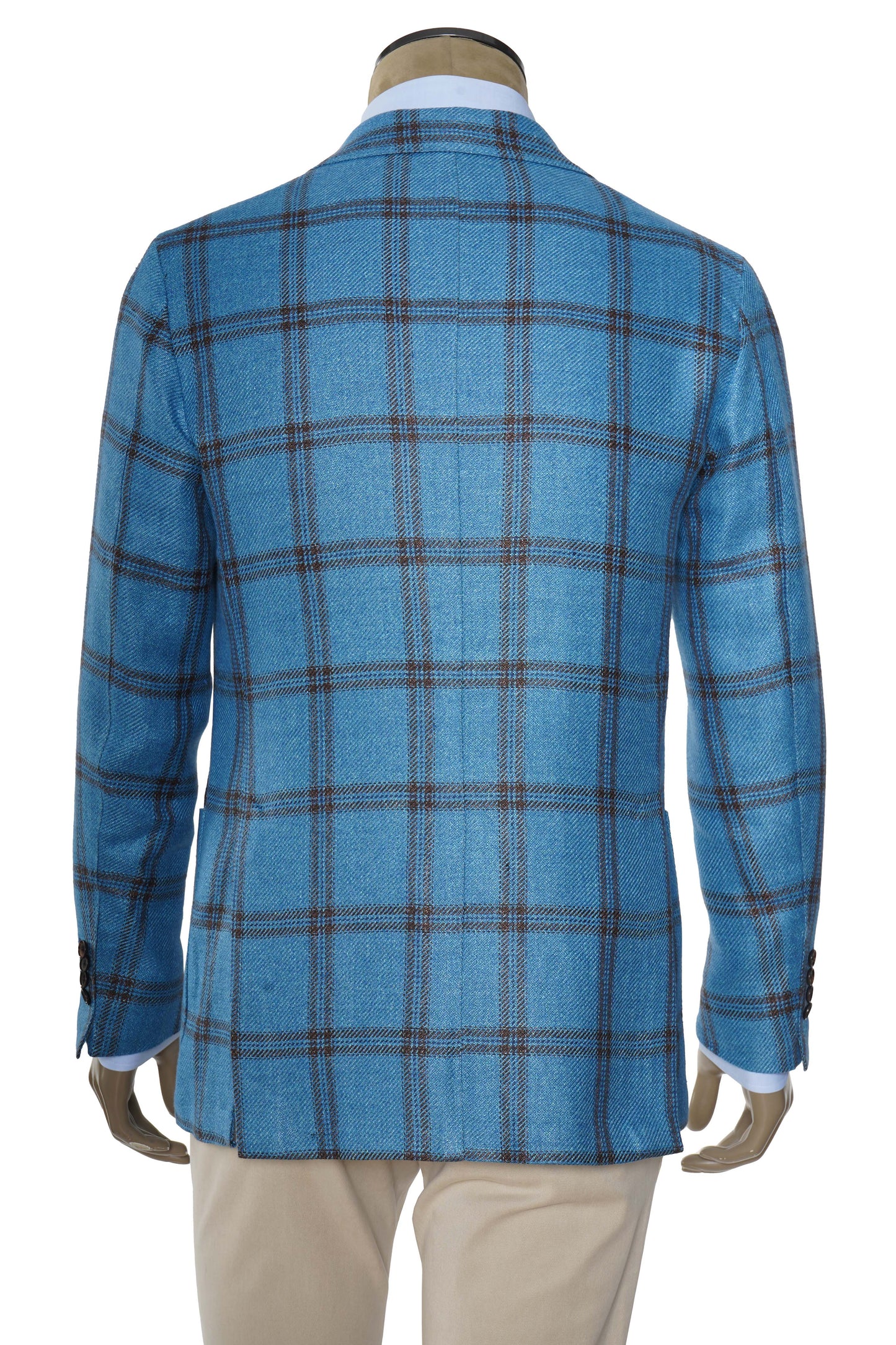 Sartorio Double Windowpane Wool Sport Jacket