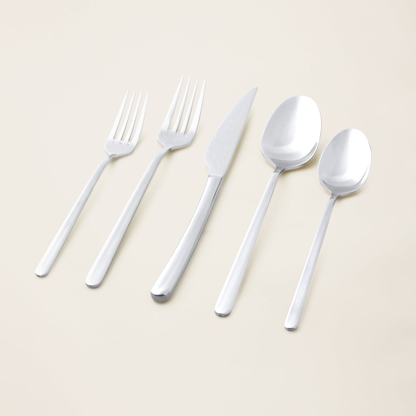Emilia Mirror 20-Piece Flatware Set | Gold or Silver