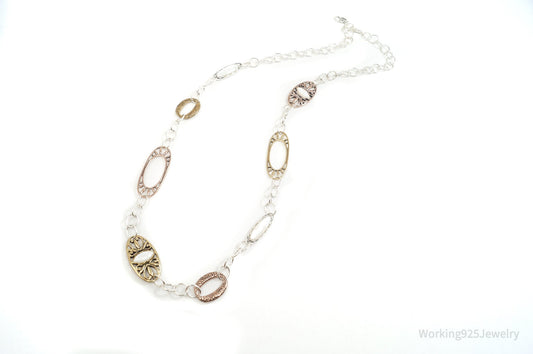 Vintage Designer Carolyn Pollack Relios Collection Sterling Silver Necklace