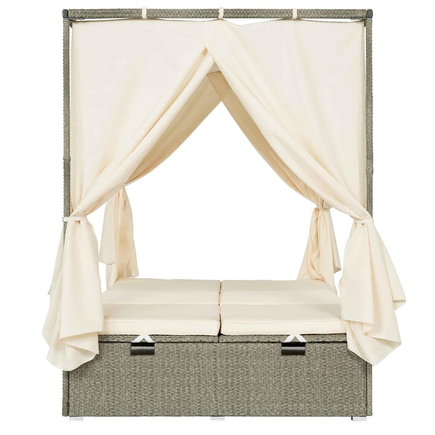 Adjustable Sun Bed With Curtain,High Comfort,With 3 Colors