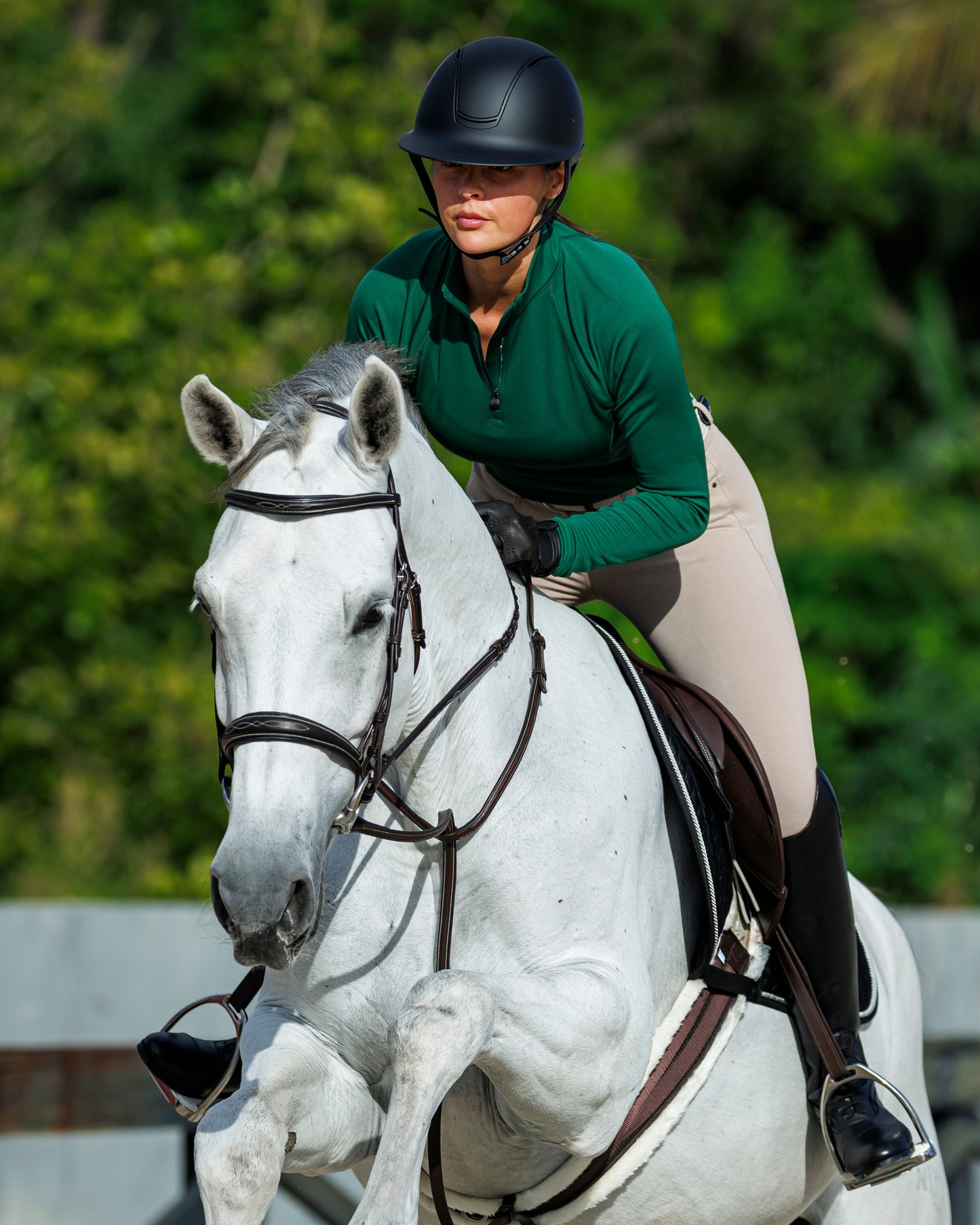 Quarter-Zip Long Sleeve Sunshirt - Hunter