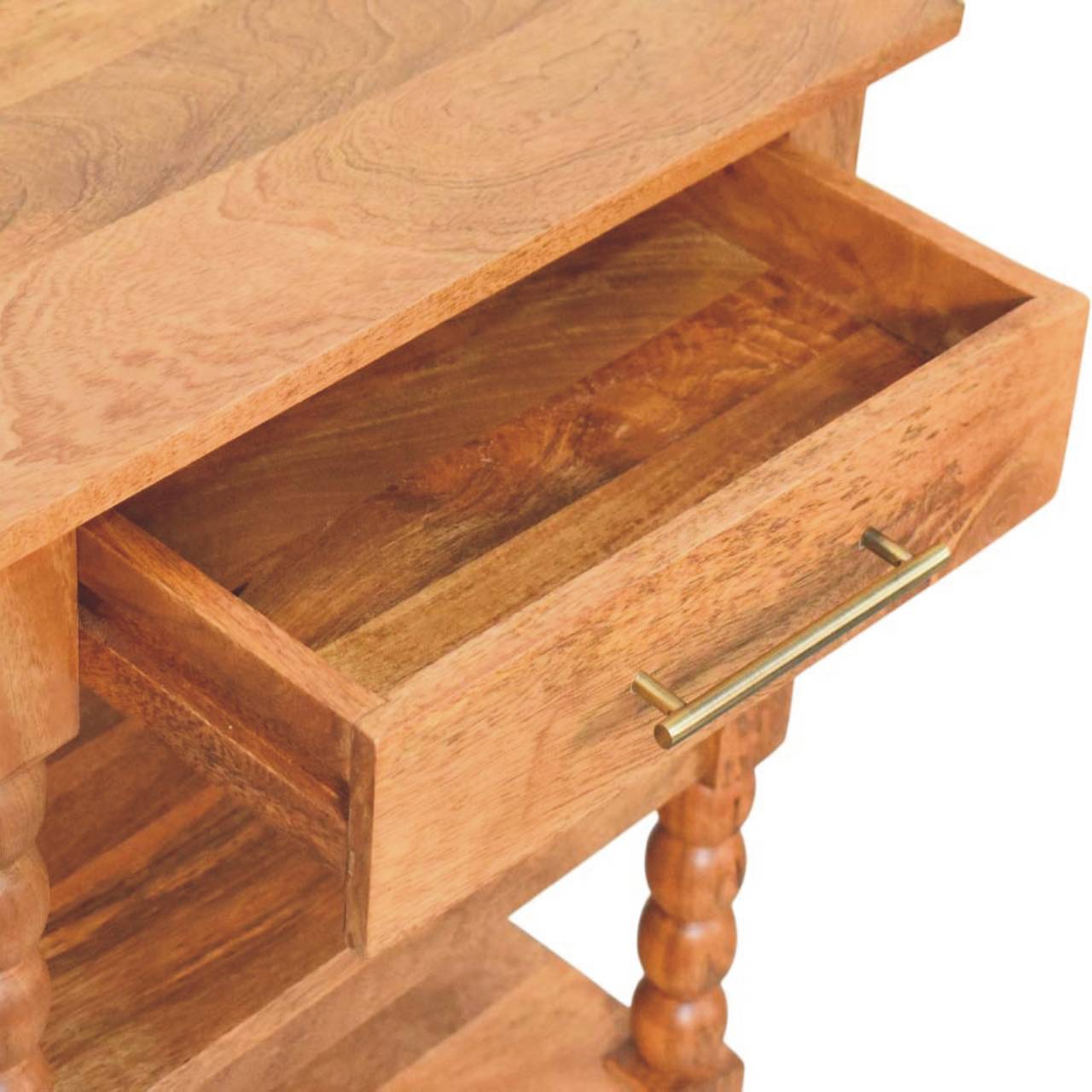 Heritage Barley Twist Solid Wood Side Table