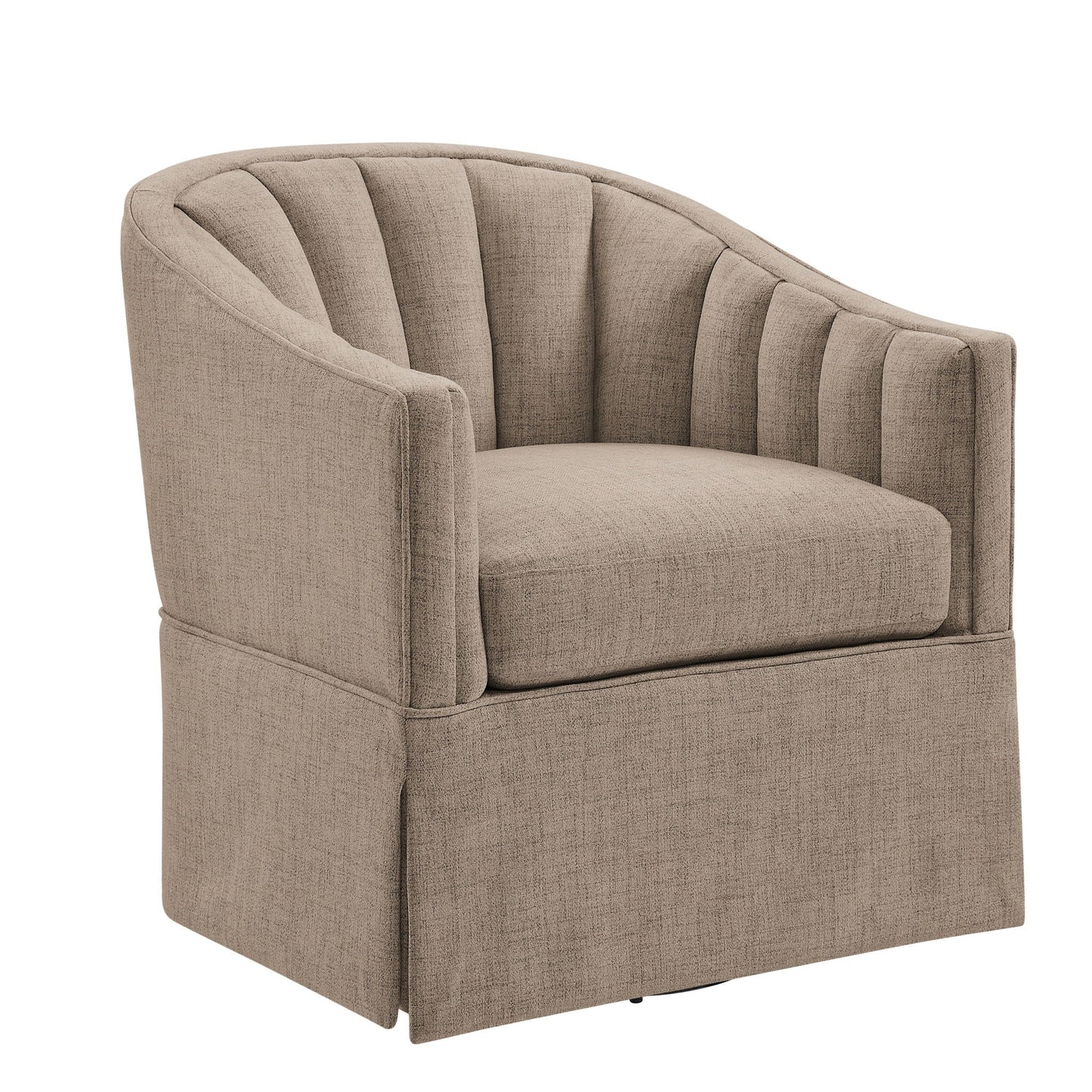 The Ashbourne Skirted Swivel Accent Chair