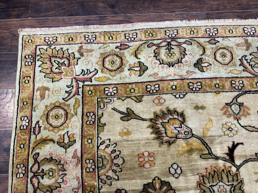 Turkish Oushak Rug 8x10, Vintage Wool Carpet