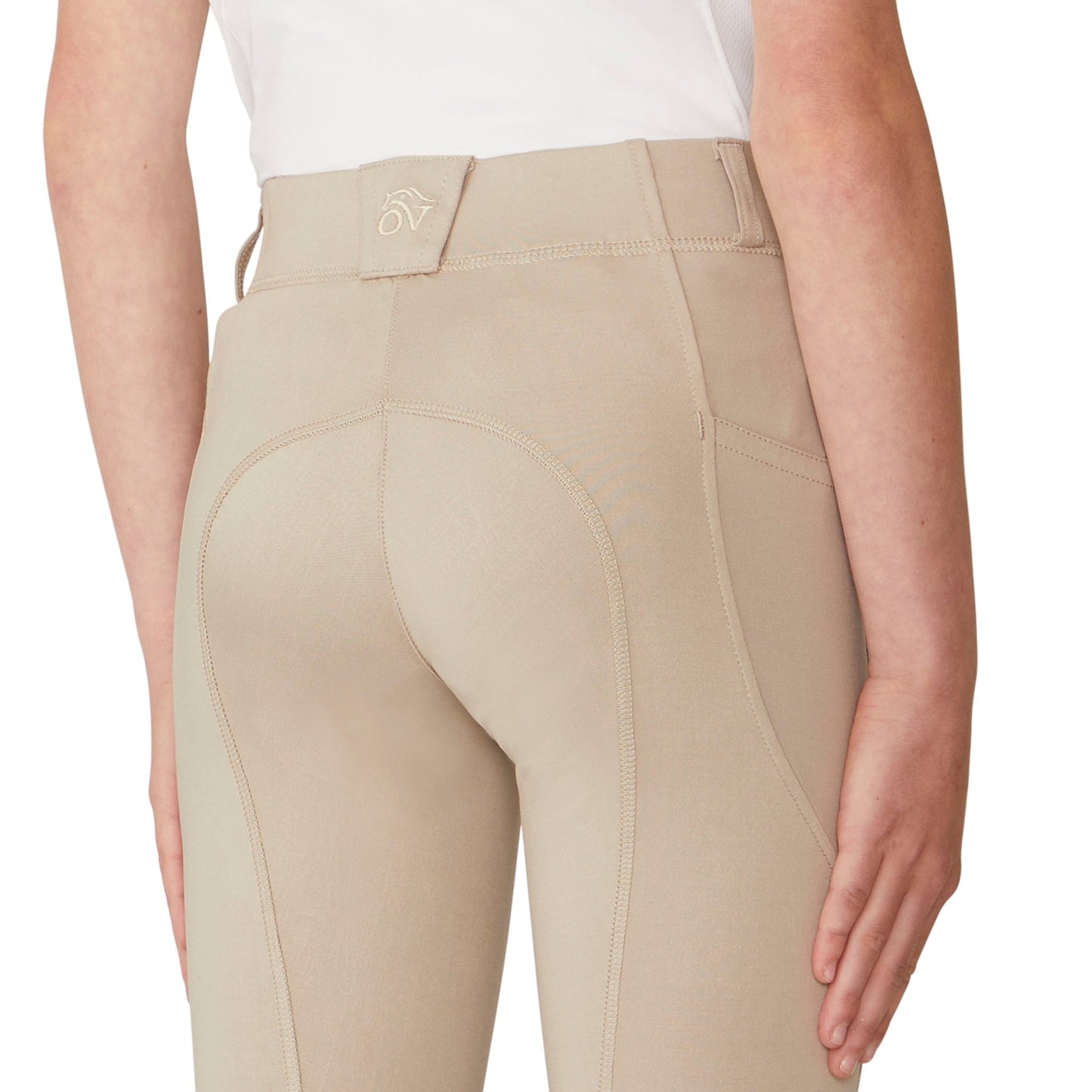 Kids' AeroWick Pull on Silicone Knee Patch Jod - Neutral Beige