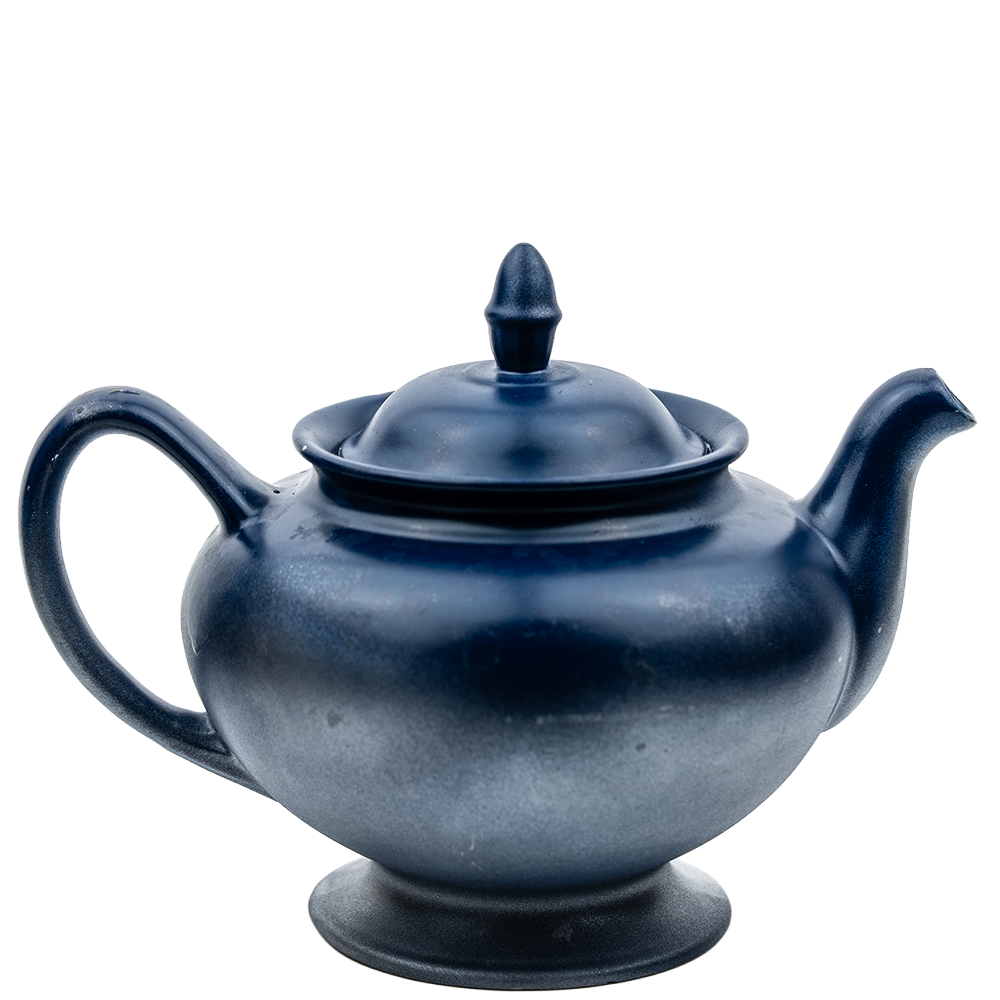 The Nautilus 1945 Porcelain Teapot — Custom Blue & Silver