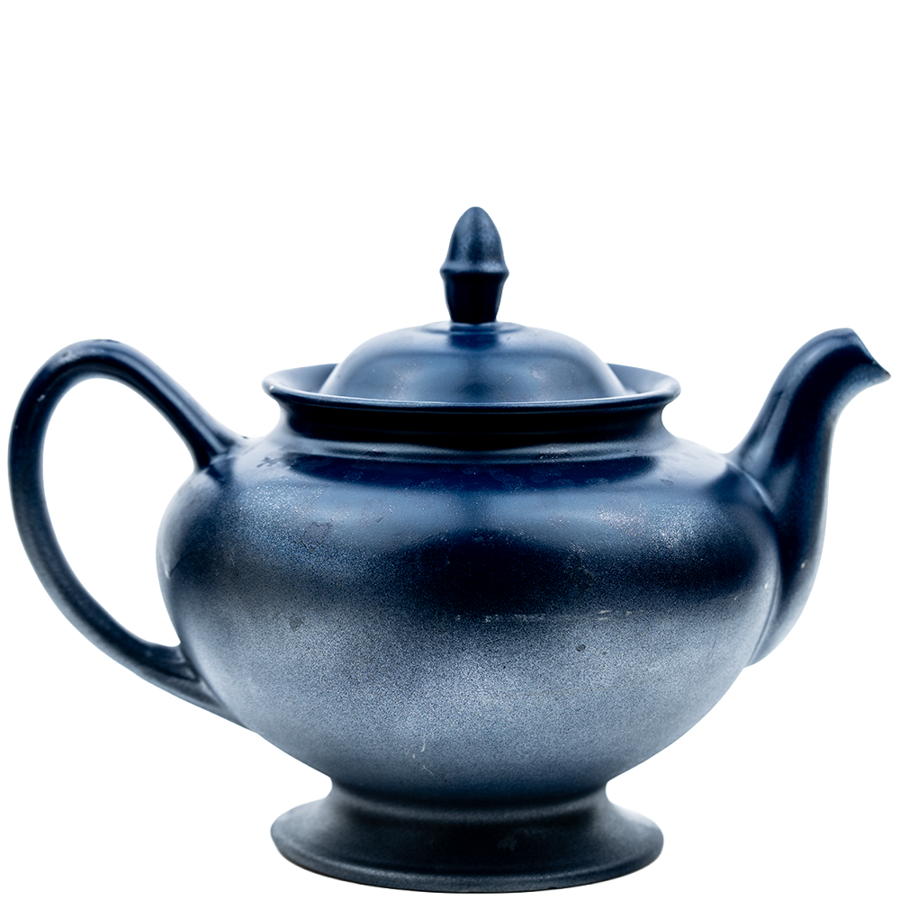 The Nautilus 1945 Porcelain Teapot — Custom Blue & Silver