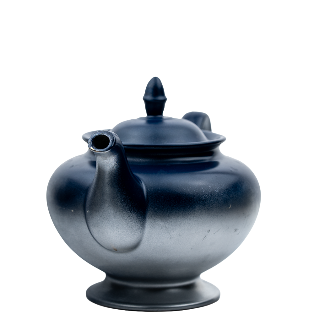 The Nautilus 1945 Porcelain Teapot — Custom Blue & Silver