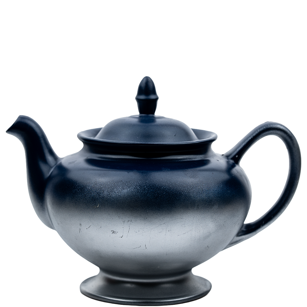 The Nautilus 1945 Porcelain Teapot — Custom Blue & Silver