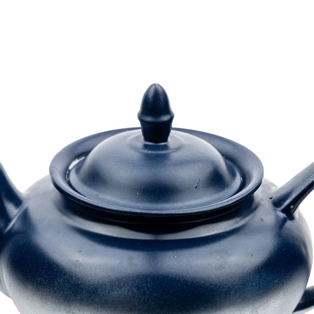 The Nautilus 1945 Porcelain Teapot — Custom Blue & Silver