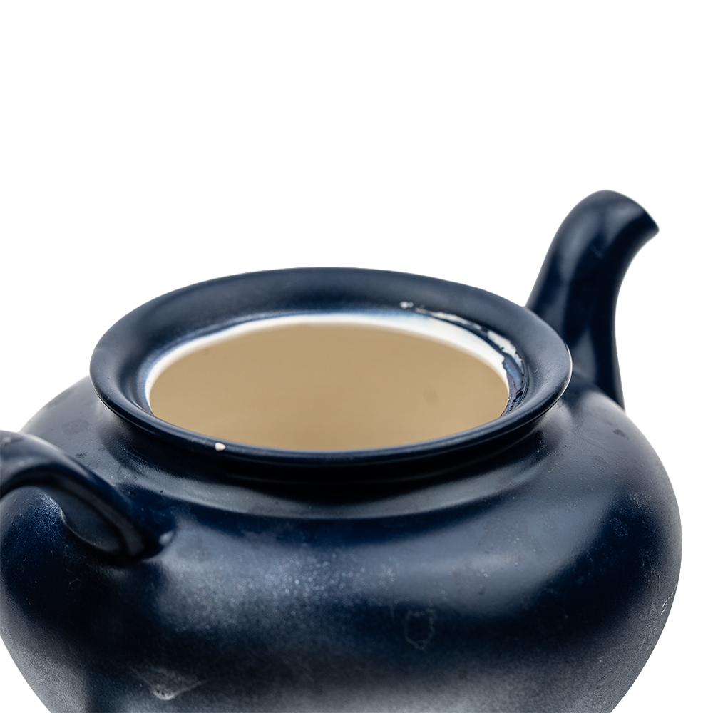 The Nautilus 1945 Porcelain Teapot — Custom Blue & Silver