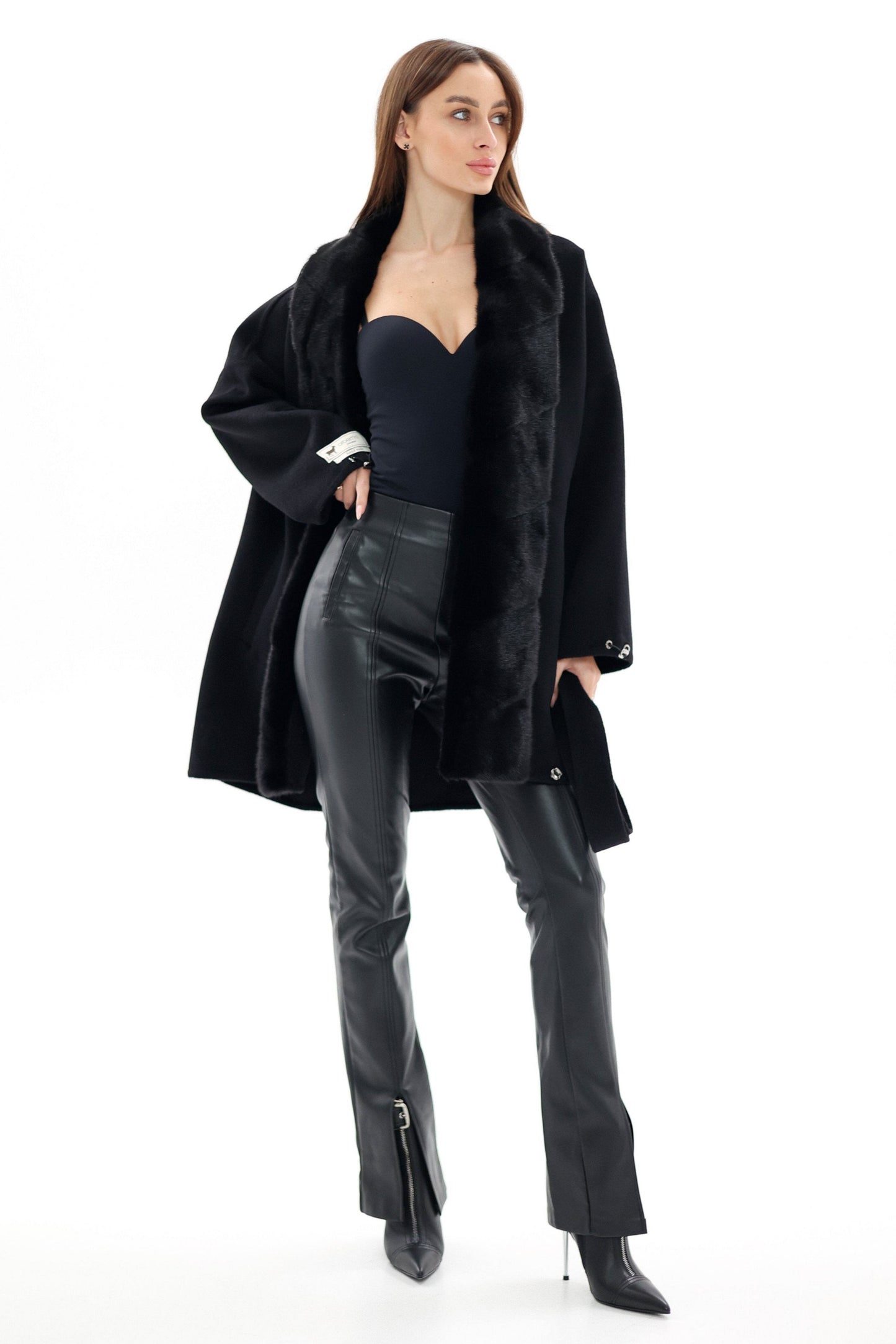 Kopenhagen Fur® Mink Italian Cashmere Wool Coat