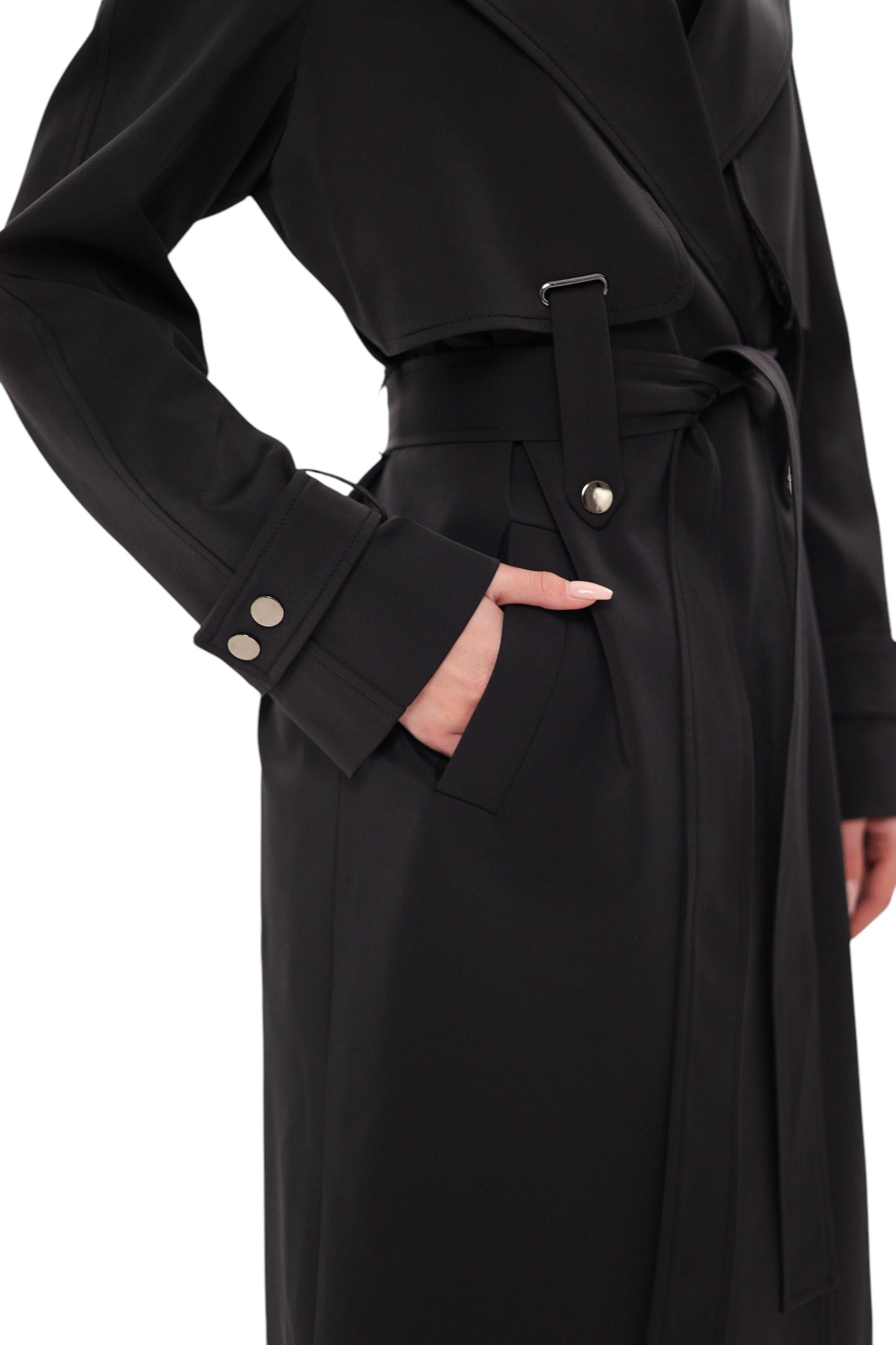 Karina Trench Coat in Black