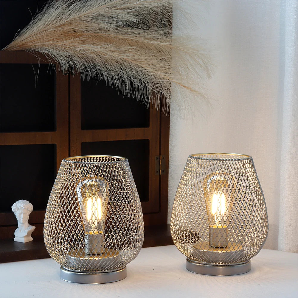 6.7" Tall Battery Powered Outdoor Table Lamp