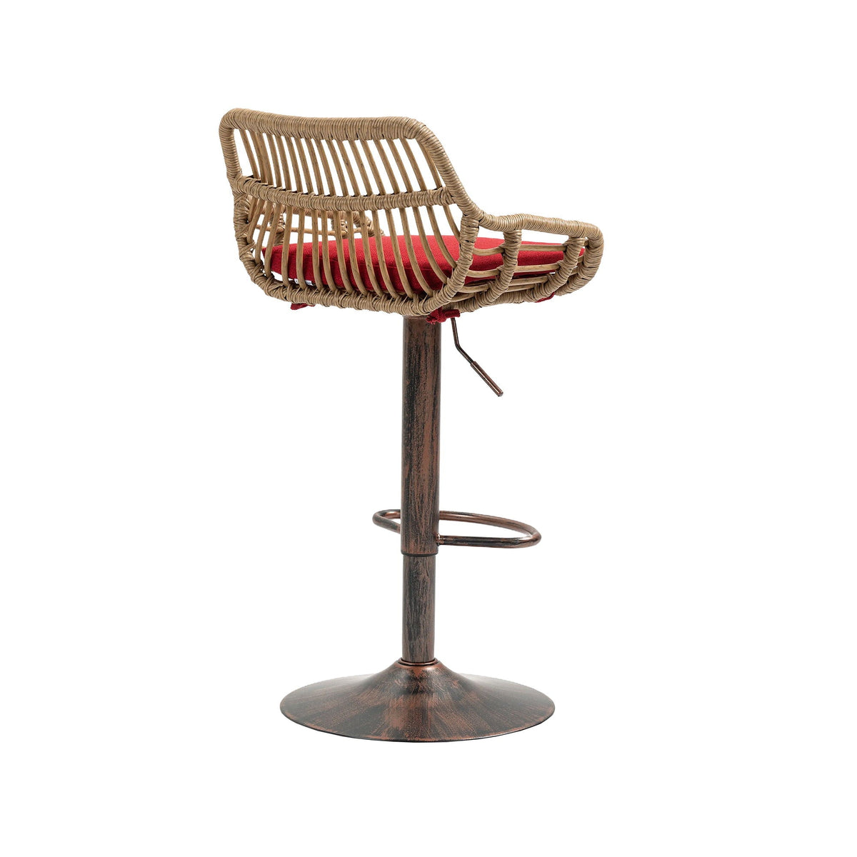 The Harbor Bar Adjustable Linen Swivel Stools — Set of 2