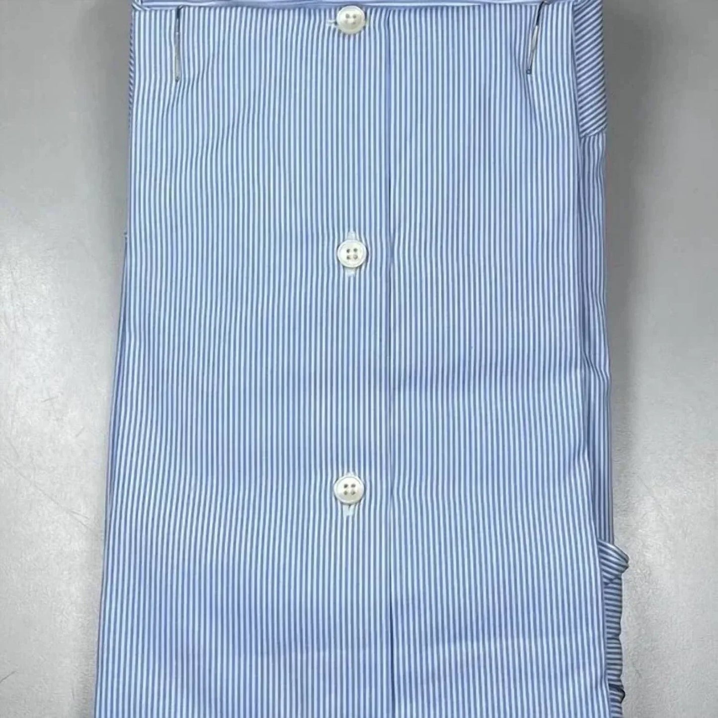 Men's Striped Cotton Button-down Shirt