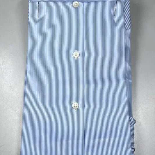 Men's Striped Cotton Button-down Shirt