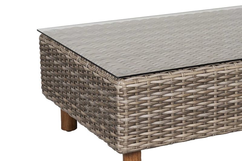 The Orlando Wicker Rattan Outdoor 4-Piece Luxury Sofa Set