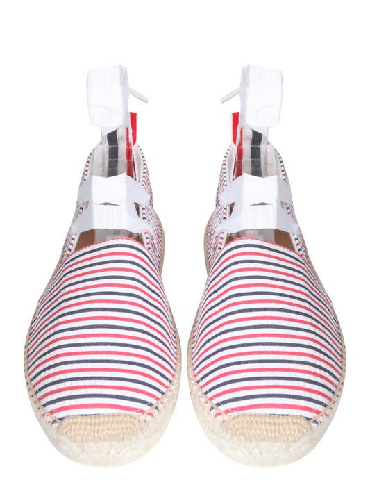 Thom Browne Women Seersucker Cotton Espadrilles
