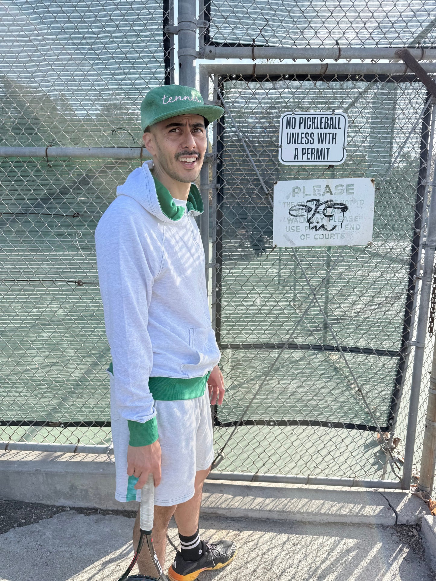The Court to Cafe Zip Up Hoodie
