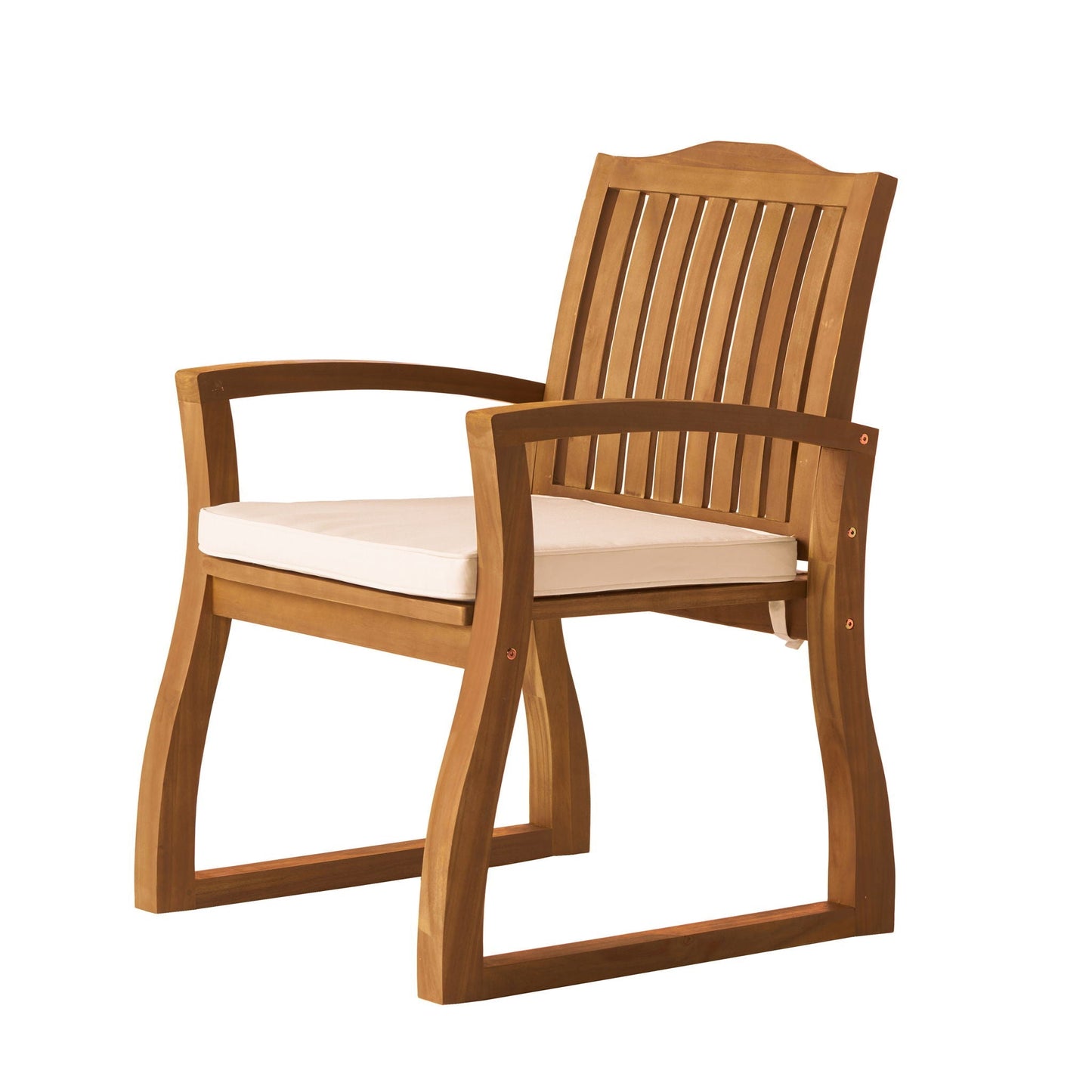 The Ashbourne Outdoor Teak Dining Armchairs with Performance Cushions | Set of 2