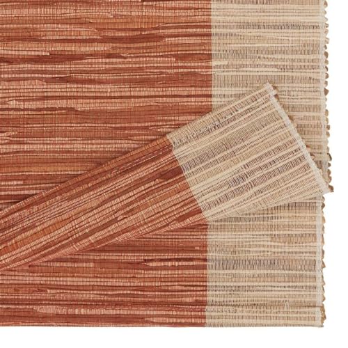 The Water Hyacinth Banded Table Runner