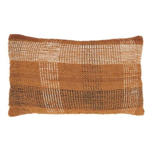 Bracken Hunt Plaid Woven Pillow Cover | Rust