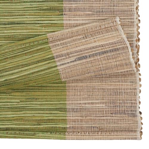 The Water Hyacinth Banded Table Runner