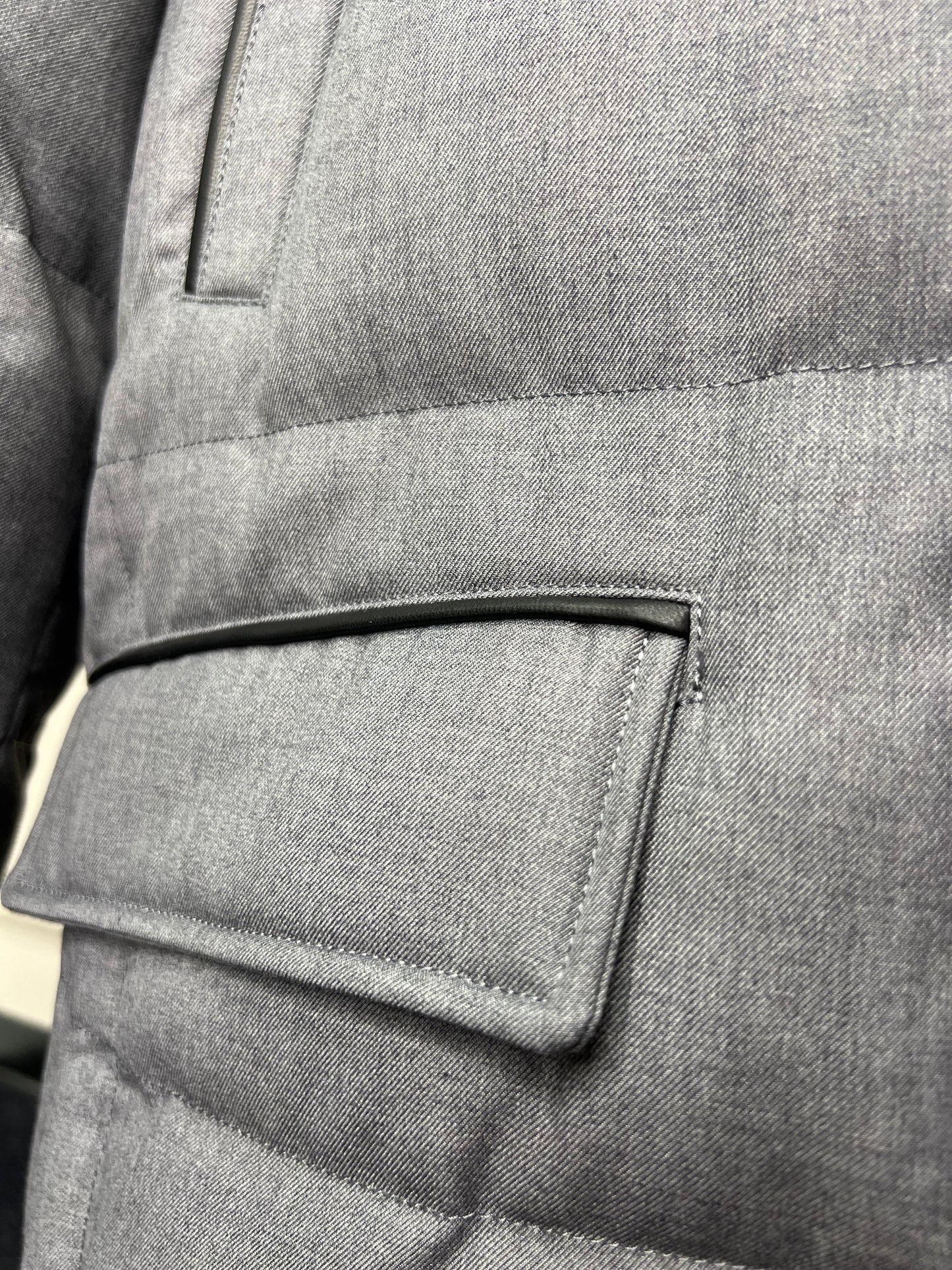 Men's Genuine Fur Trim Sorona® Fill Coat
