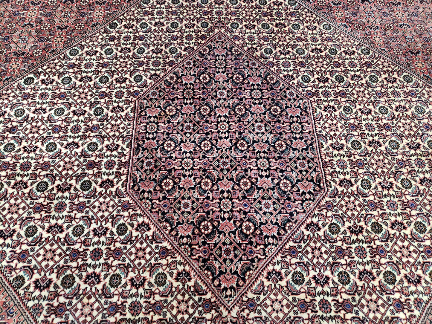 Stunning Persian Bijar Rug 8x11 - Herati Mahi Pattern