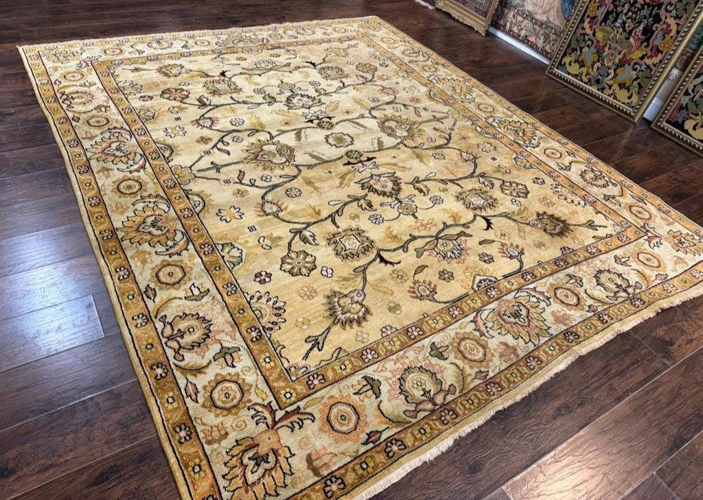 Turkish Oushak Rug 8x10, Vintage Wool Carpet