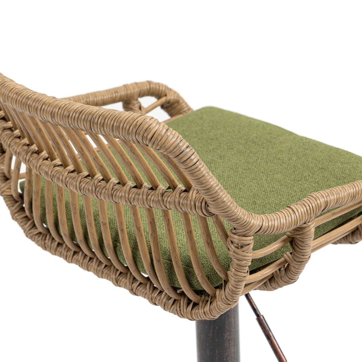The Harbor Bar Adjustable Linen Swivel Stools — Set of 2