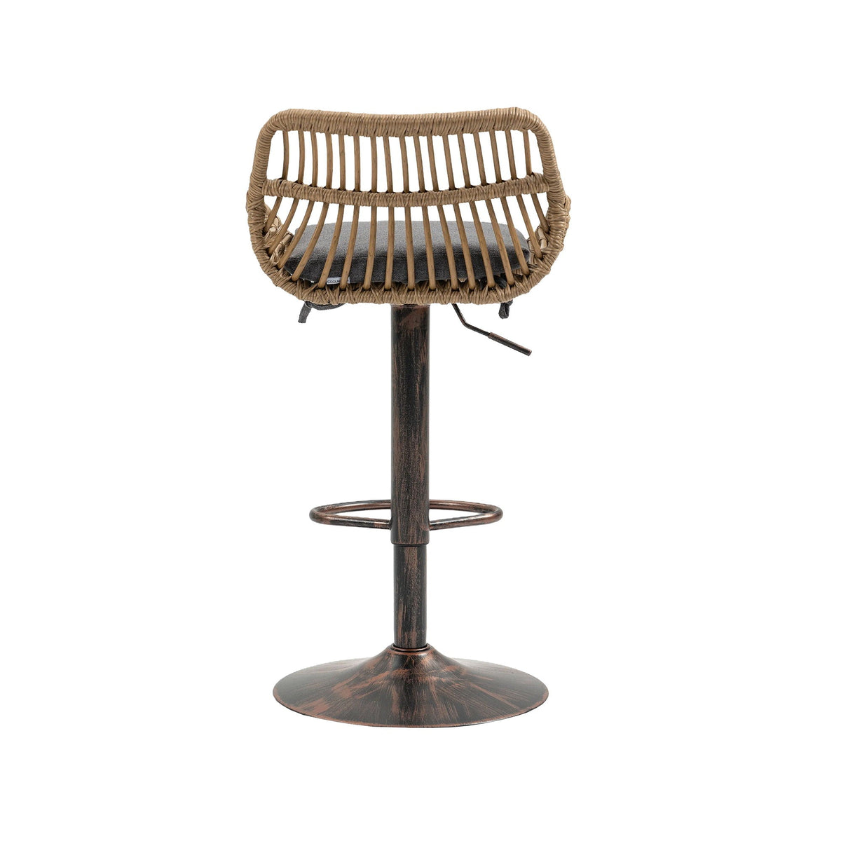 The Harbor Bar Adjustable Linen Swivel Stools — Set of 2