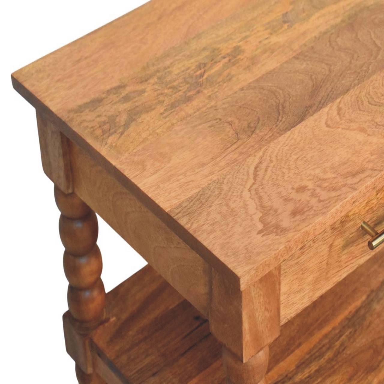 Heritage Barley Twist Solid Wood Side Table