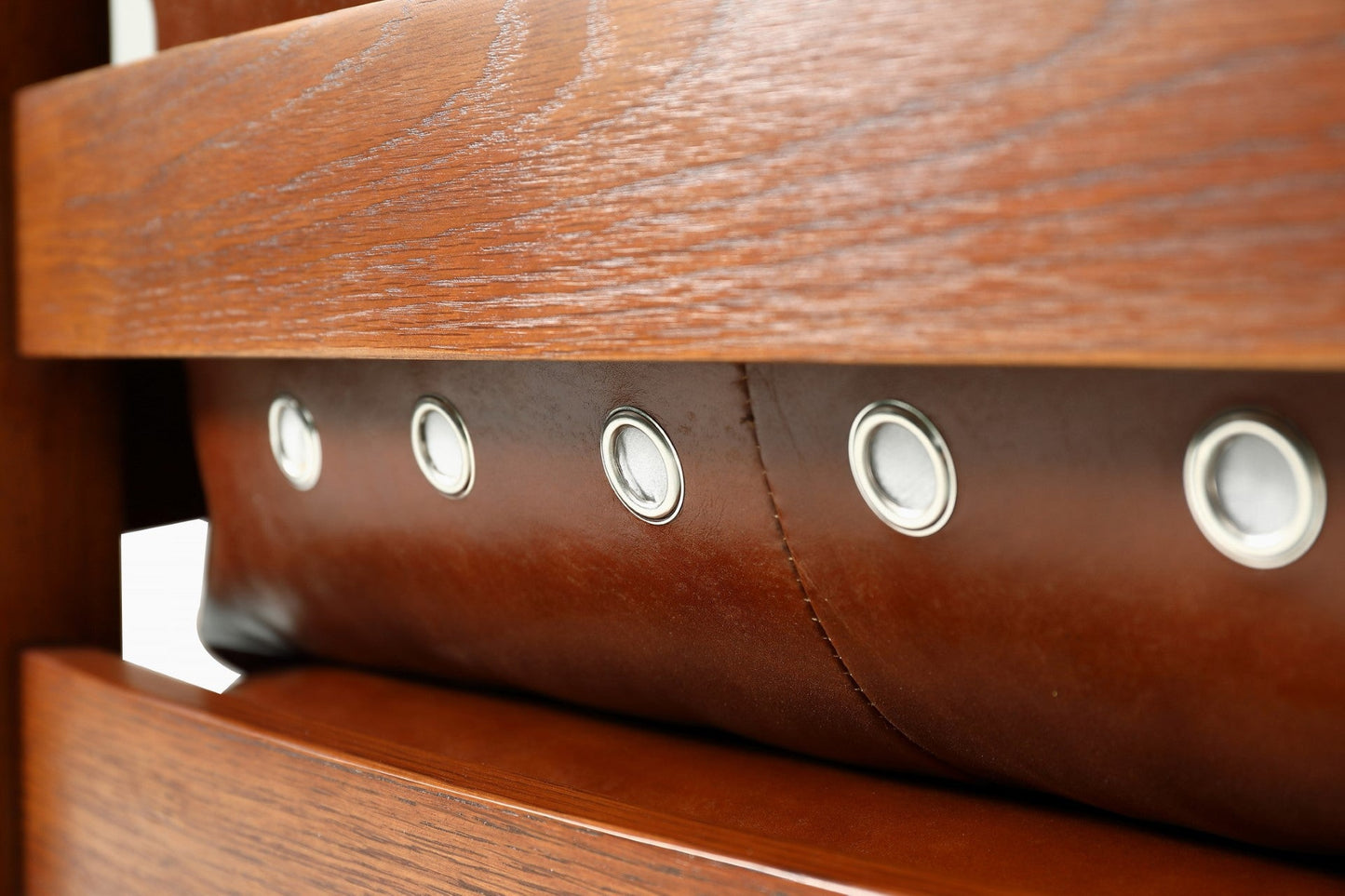 The Russet Mission Oak & Leather Armchair