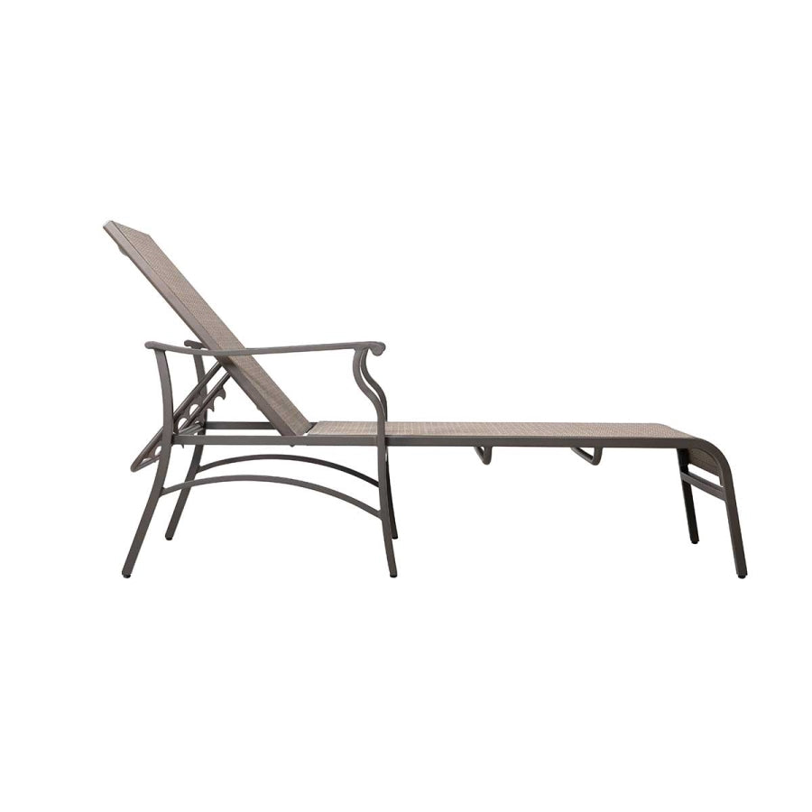 The Trevi Textilene Outdoor Chaise Lounge - Set of Two