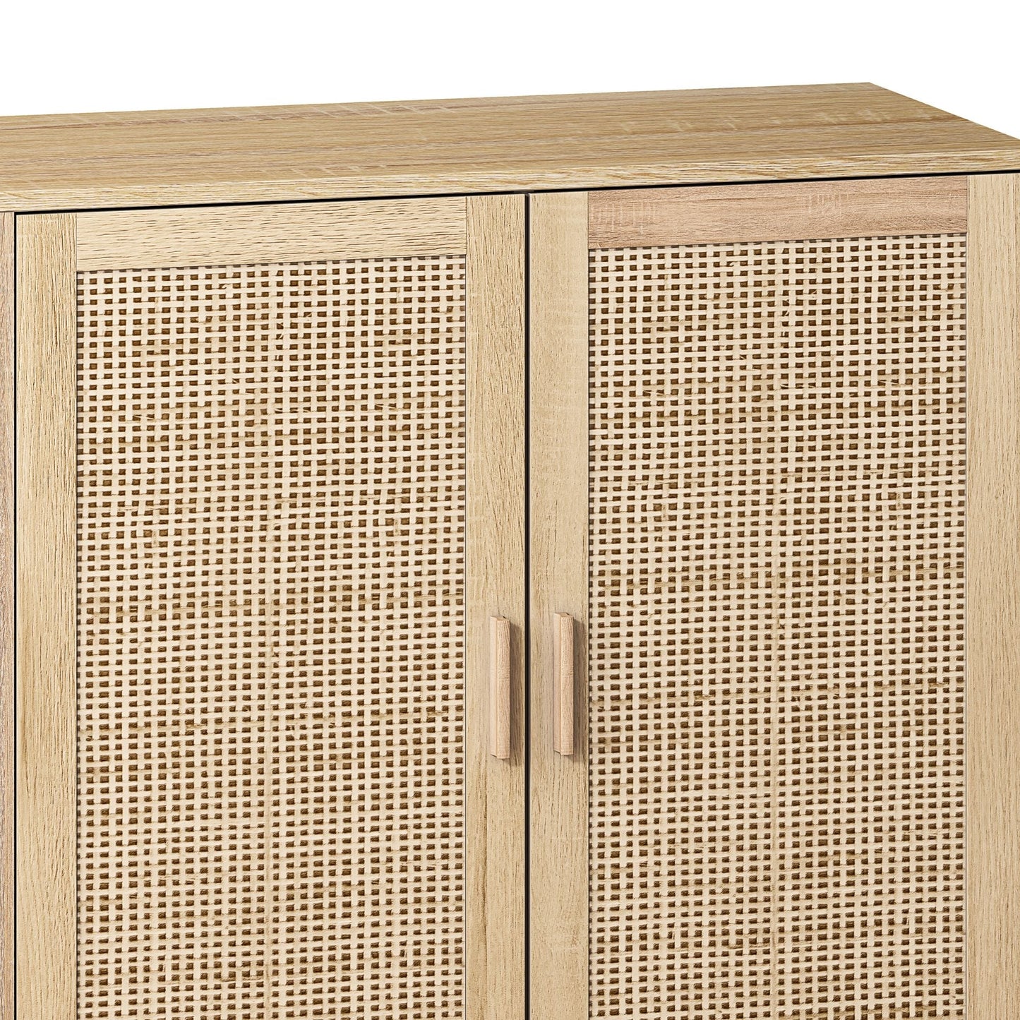 The Designer's Courtyard Collection | Beaumont Rattan Four-Door Sideboard Cabinet