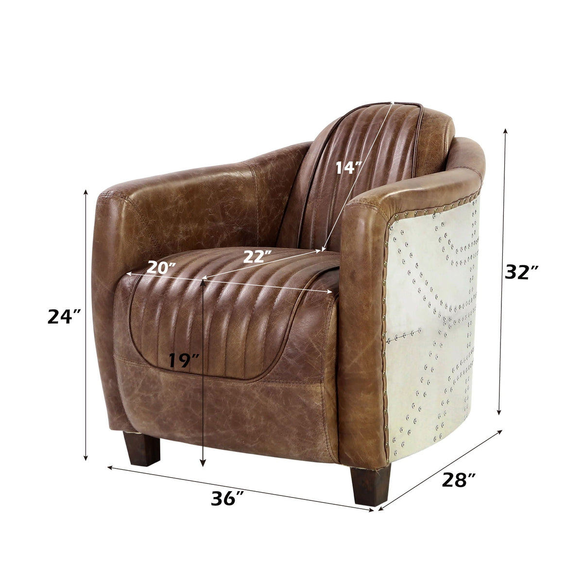 Brancaster Aviator Leather Club Chair – Heritage Brown