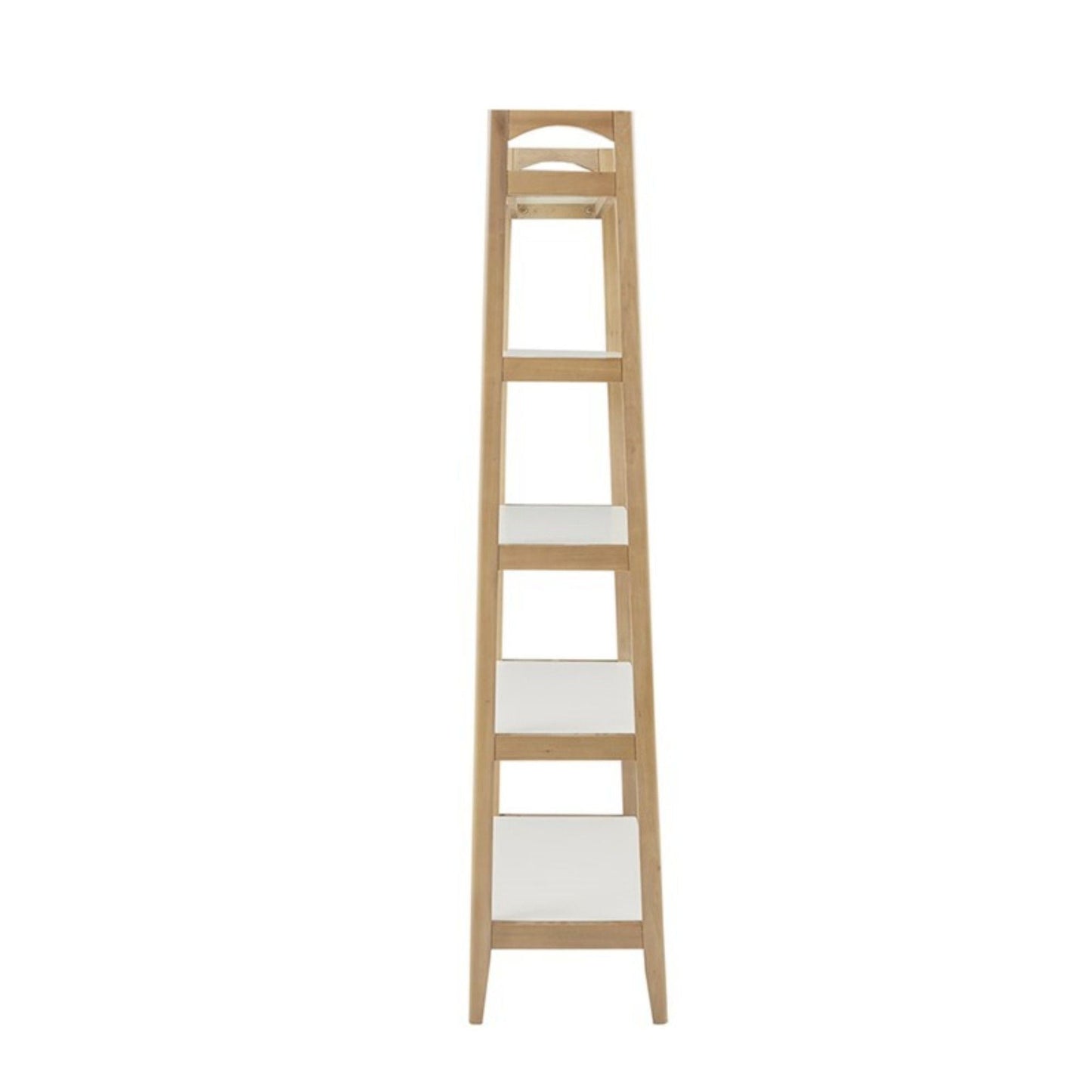 Parker - Bookcase With 5 Shelves - Off White / Natural