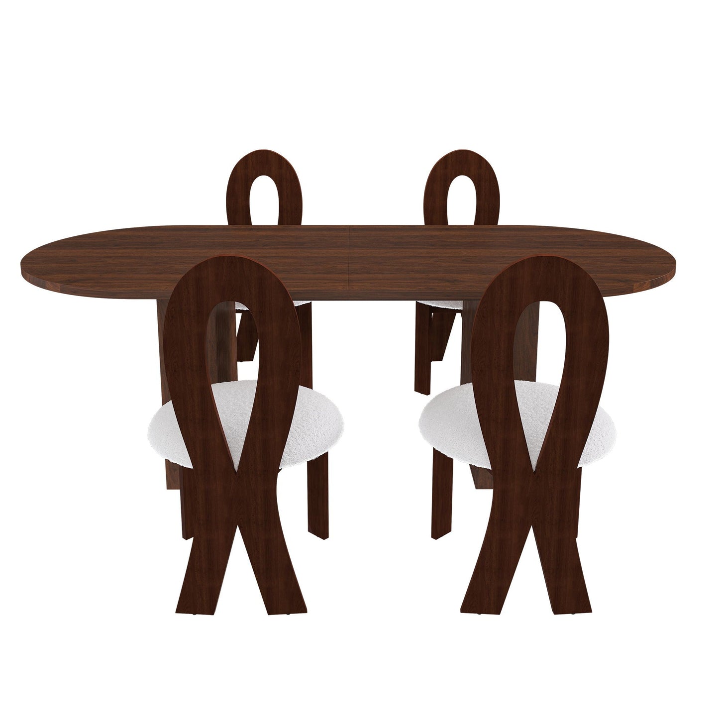 Modern Oval Dining Table With Chairs