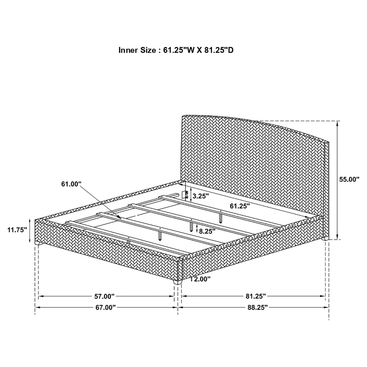 The Harbor House Woven Banana Leaf Queen Bed — Amber