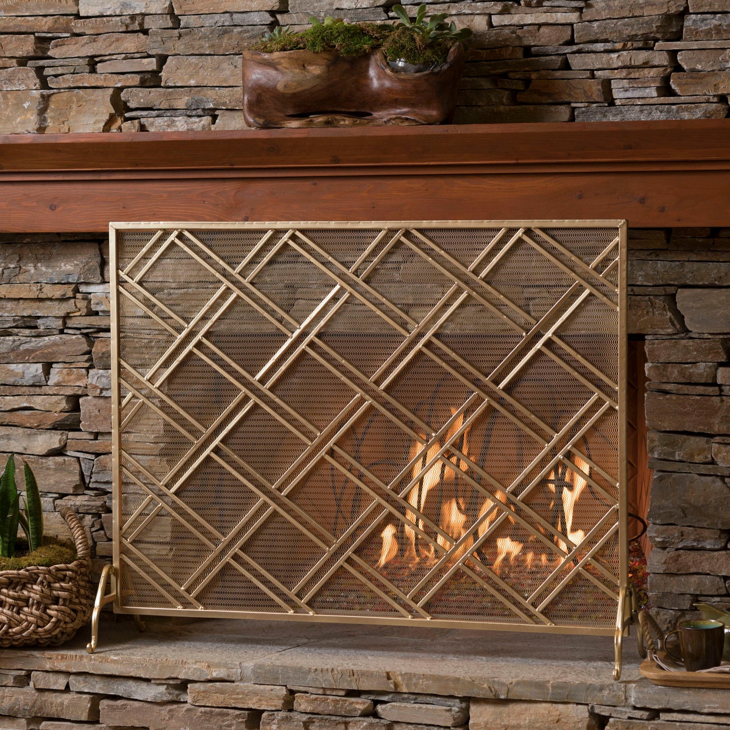 Elegant Design Fire Screen, Protective Barrier