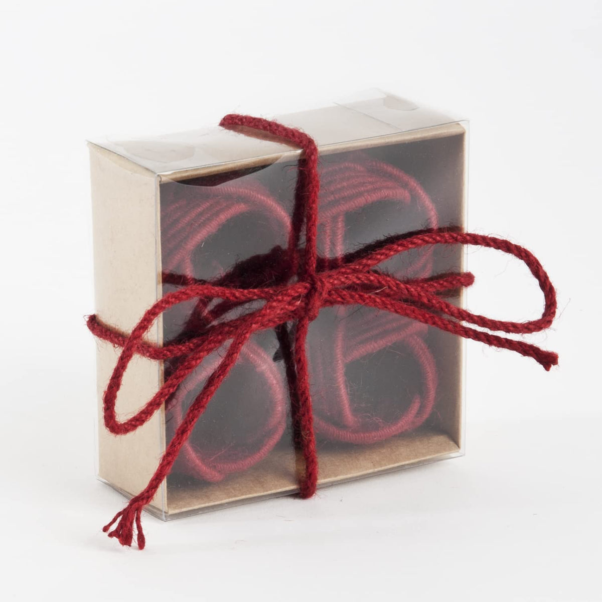 The Harbor Braided Jute Napkin Rings — Set of 4