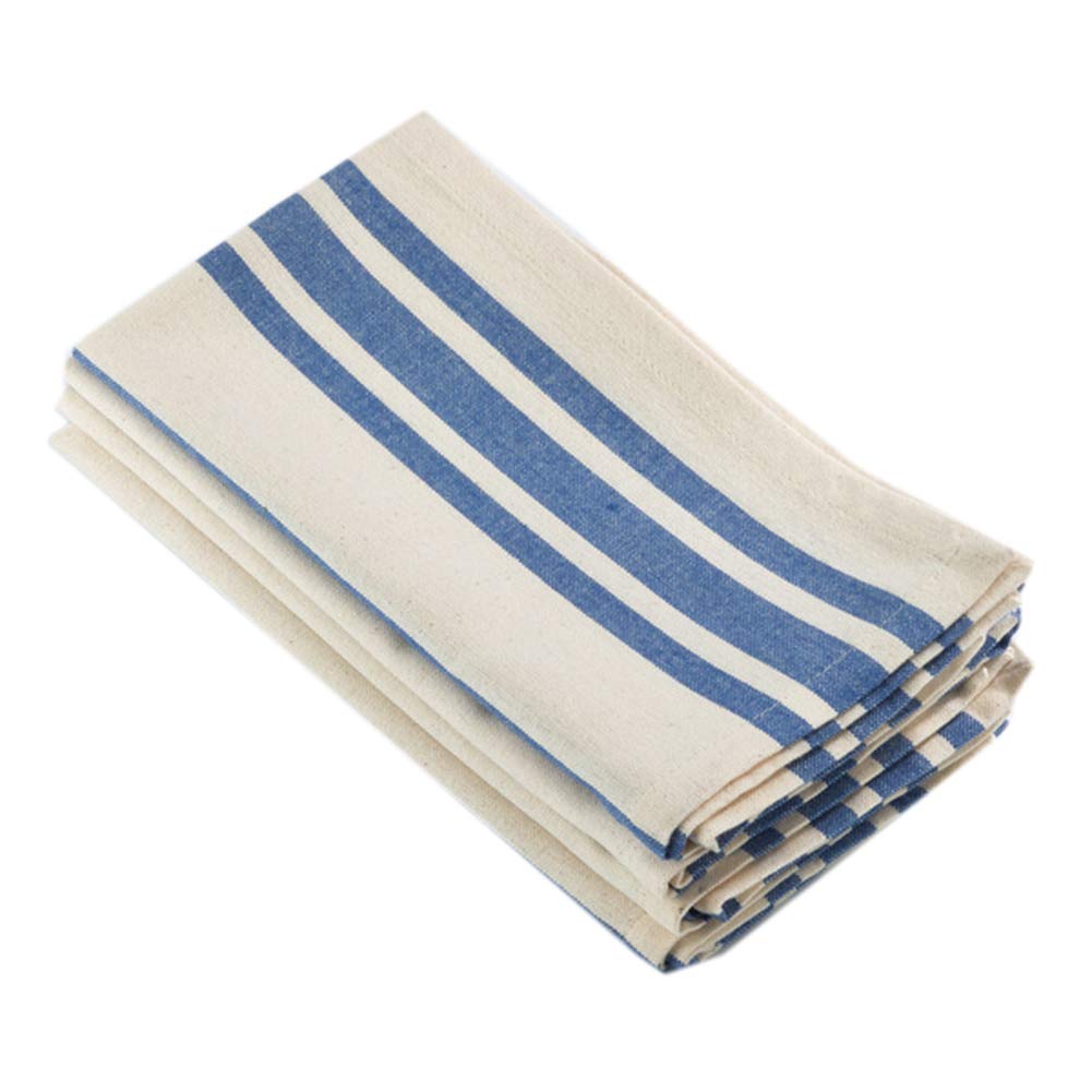 The Portsmouth French Blue Stripe Cotton Napkin Set