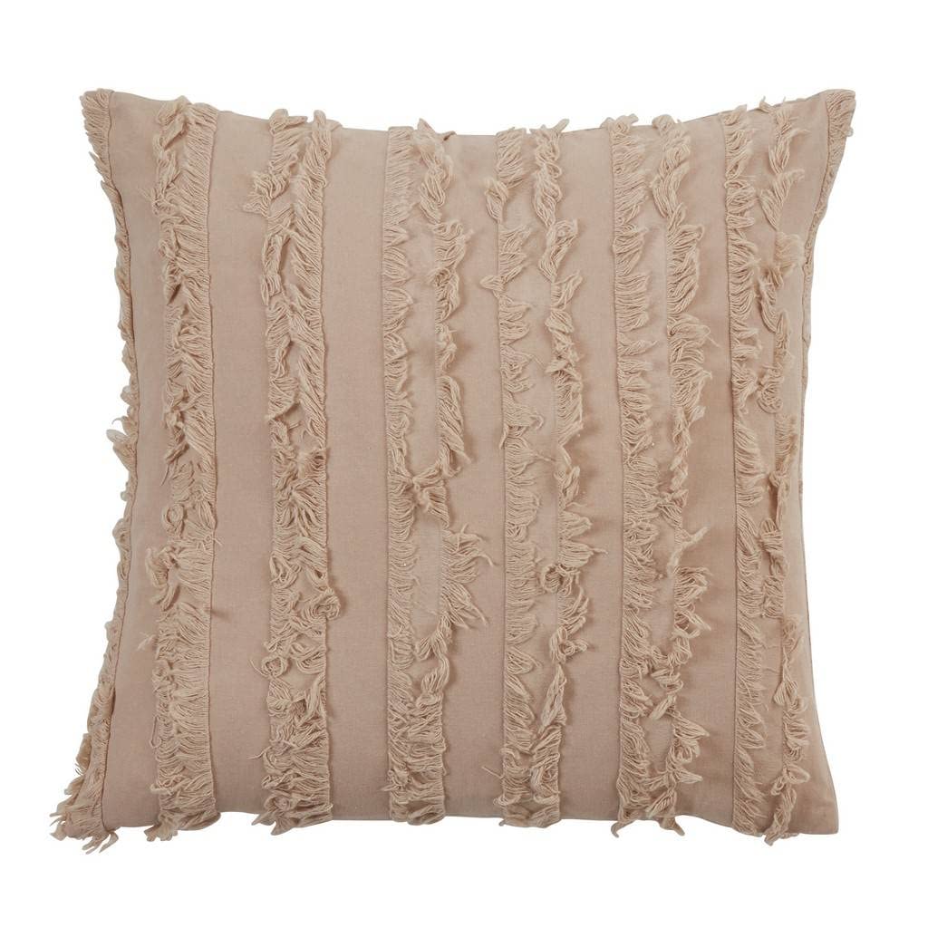 The Marais Fringed Stripe Pillow